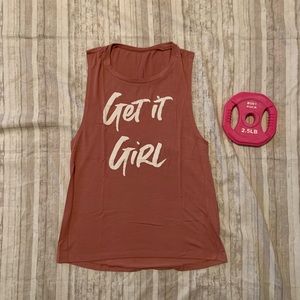 💪🏻 Get It Girl Mauve Medium Muscle Tank